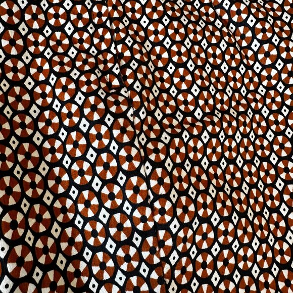 H&M Multicolor Geometric Tapered Women's Pants Size 2 - Picture 5 of 6